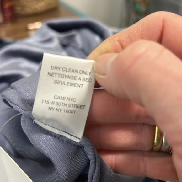 CAMI NYC Lilac Blue Velvet and Lace Tank Size Small - Picture 7 of 7